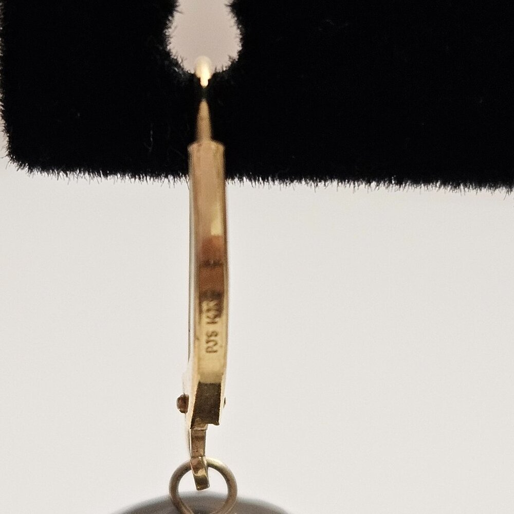 14k and Smoky Quartz earrings - Picture 5 of 5